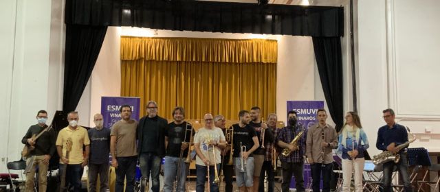 Masterclass de Big Band per ESMUVI Escola de Música de Vinaròs amb el trompetista David Pastor
