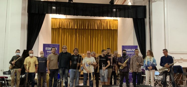 Masterclass de Big Band per ESMUVI Escola de Música de Vinaròs amb el trompetista David Pastor