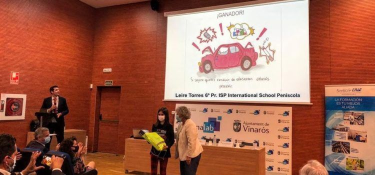 Leire Torres Royo, del International School Peníscola, gana el concurso de dibujos de seguridad vial