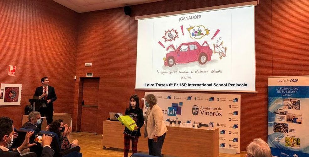 Leire Torres Royo, del International School Peníscola, gana el concurso de dibujos de seguridad vial