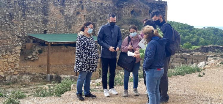 La Diputació de Castelló inicia a Xivert els treballs de protecció de les pintures templeres del castell