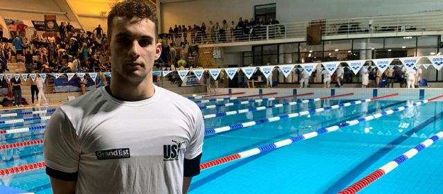 David León, del Club Natació Vinaròs, a la Copa Interclubs Francesa