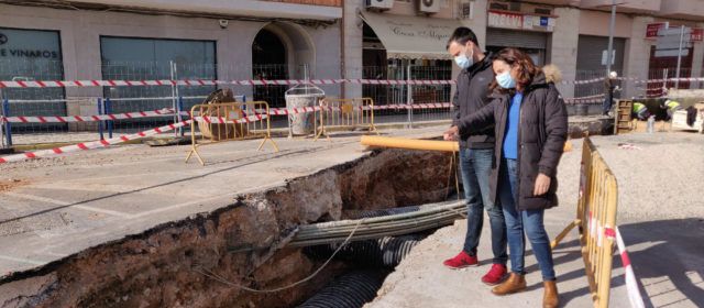 Les feines de millora dels pluvials de l’avinguda de Barcelona avancen bon ritme