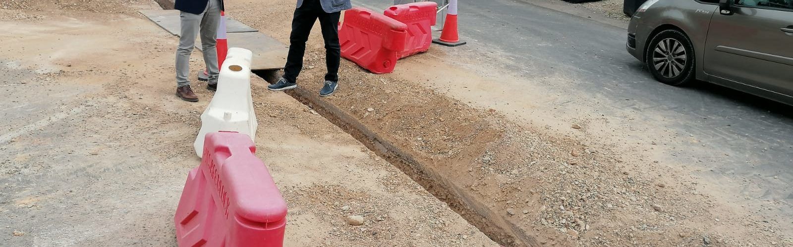 L’Ajuntament de Peníscola avança en l’execució de les obres de millora de l’enllumenat del camí del Pebret