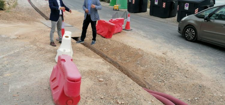 L’Ajuntament de Peníscola avança en l’execució de les obres de millora de l’enllumenat del camí del Pebret