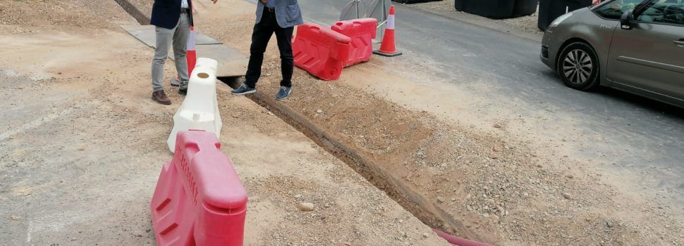 L’Ajuntament de Peníscola avança en l’execució de les obres de millora de l’enllumenat del camí del Pebret
