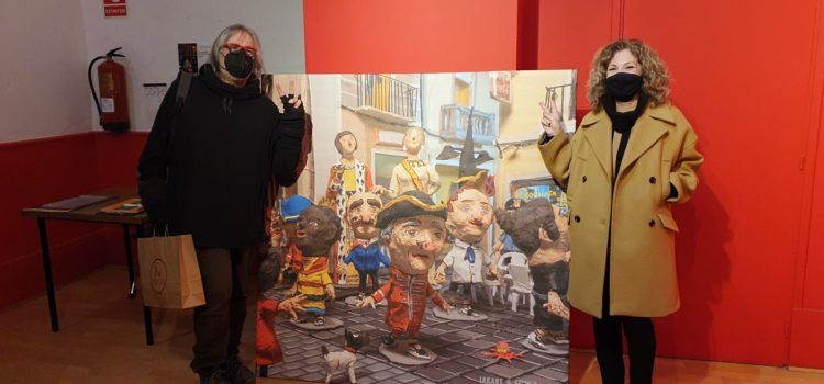 Vídeo i fotos: Exposició a l’Auditori de Vinaròs “Façanes, peixeres i un conte…Iakaré” 