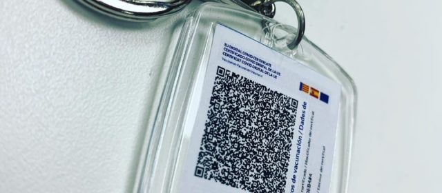 El pasaporte covid, en el llavero