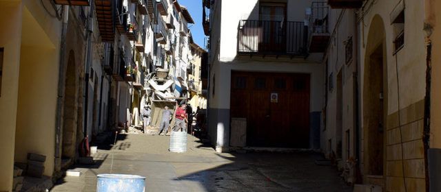 Finalitza el formigonat de la renovació del carrer Zaporta de Morella