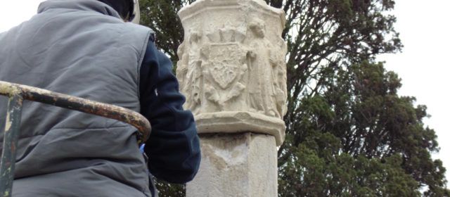 Acaben a Ulldecona la restauració de la coneguda com a Creu de Terme de l’Ermita