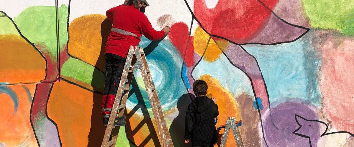 Acabat el mural d’Amposta Ciutat Diversa