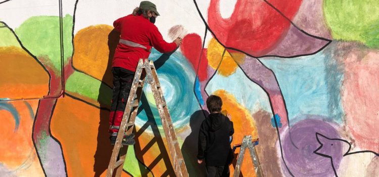 Acabat el mural d’Amposta Ciutat Diversa