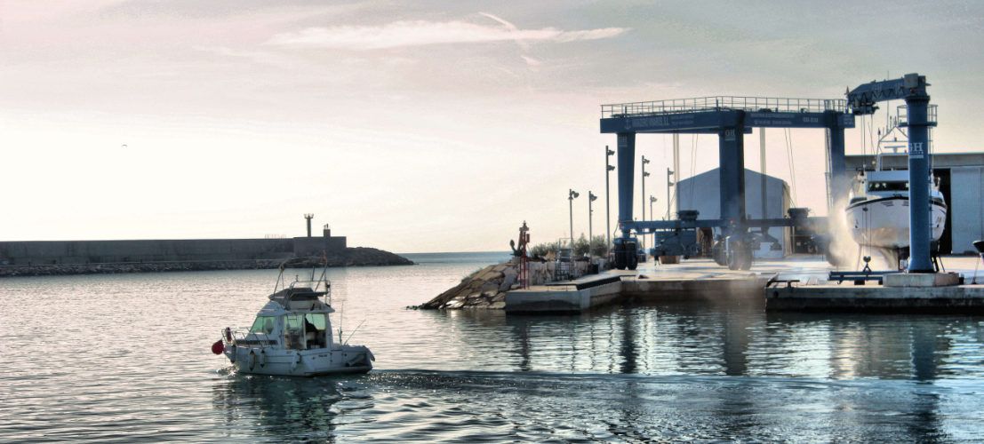 Ben Vist: Dàrsena del port de Vinaròs