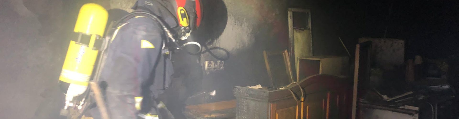 Incendio en una vivienda de Santa Magdalena