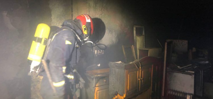 Incendio en una vivienda de Santa Magdalena
