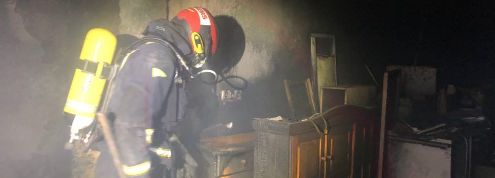 Incendio en una vivienda de Santa Magdalena