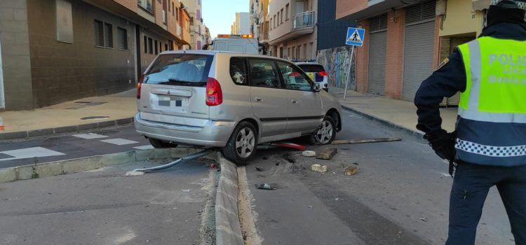 Cuatro accidentes en pocos días en el buvelar en obras de la N340a de Benicarló