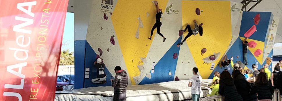 Vinaròs acogió la primera prueba de la Copa de la Escalada en Bloc