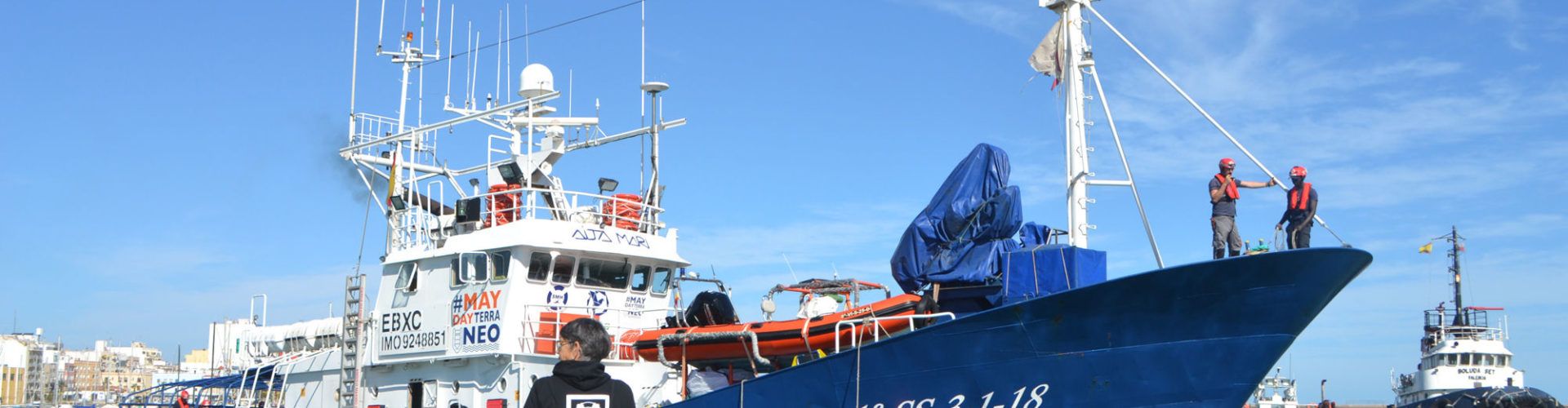 Un altre vaixell de rescat atraca al port de Vinaròs, aquesta vegada procedent de Lampedusa