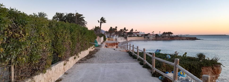 La Cala Puntal, en la costa sur de Vinaròs, sufre otro desprendimiento