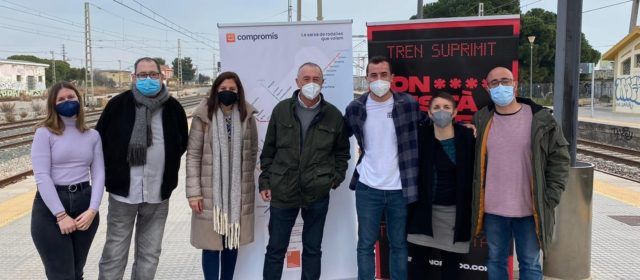 Joan Baldoví i Papi Robles reivindiquen la necessitat d’uns trens dignes al Maestrat amb la campanya “trencancelado.com”