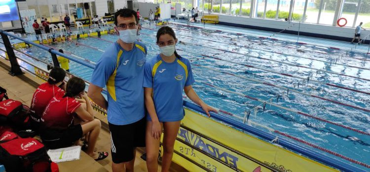 Ana Roca, del Club Natació Benicarló, en el Campionat Autonòmic Aleví d’Hivern