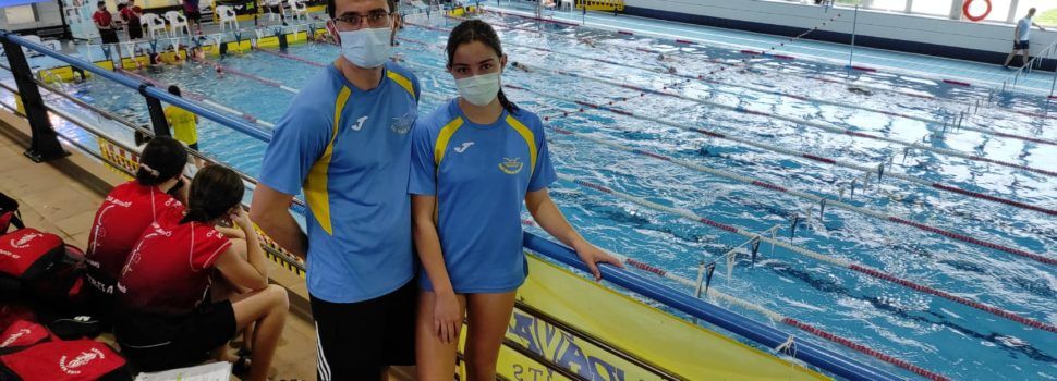 Ana Roca, del Club Natació Benicarló, en el Campionat Autonòmic Aleví d’Hivern