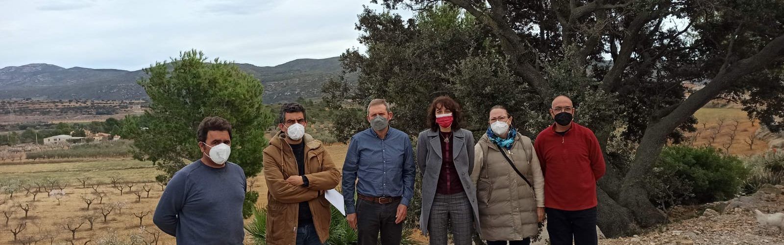 La Directora de Política Territorial visita els terrenys afectats pel Magda