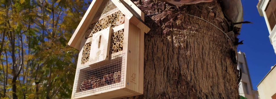 S’instal·len insectaris en els jardins municipals de Vinaròs