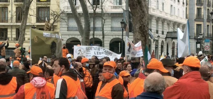 Presència vinarossenca en la manifestació del món rural a Madrid
