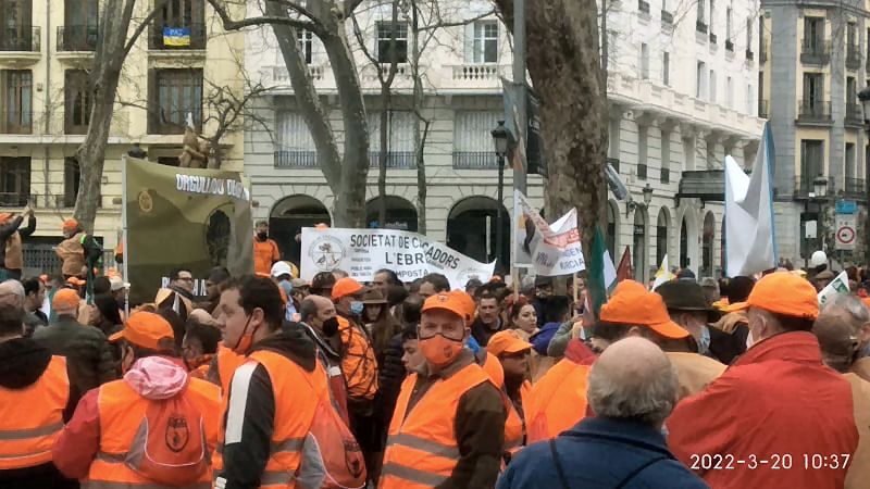 Presència vinarossenca en la manifestació del món rural a Madrid