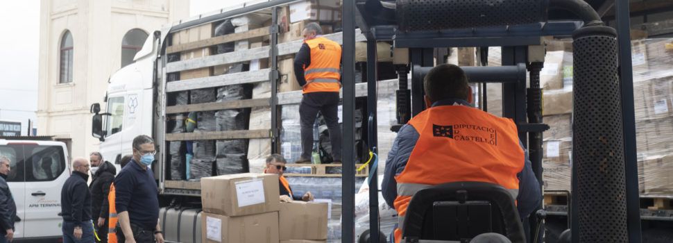La Diputació de Castelló envia a les famílies d’Ucraïna un camió amb aliments, material sanitari i roba