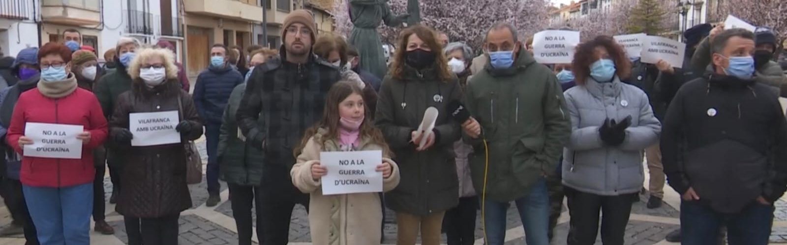 Vilafranca: concentració per Ucraïna, èxit del duatló i premi per a la plaça de bous