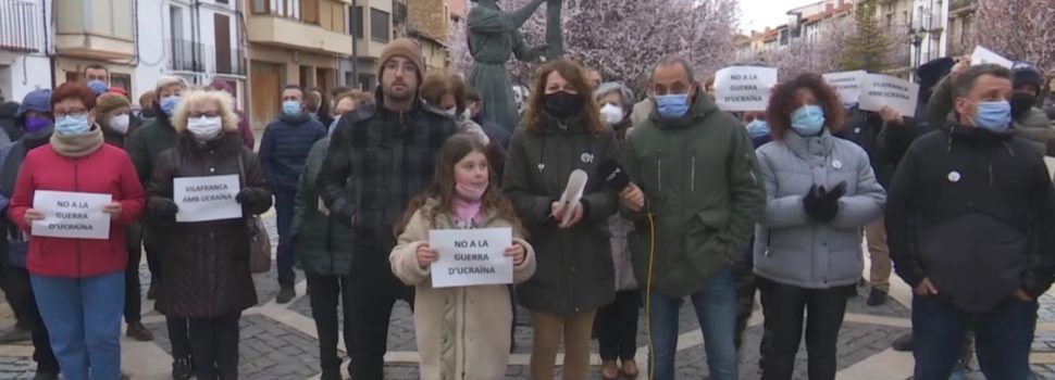Vilafranca: concentració per Ucraïna, èxit del duatló i premi per a la plaça de bous