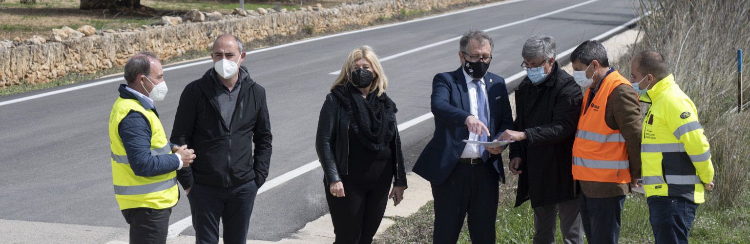 La Diputació de Castelló ha invertit 1,3 milions en l’ampliació i millora de les carreteres de Sant Rafael a Rosell i La Sénia a Torremiró
