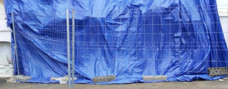 Les pluges dels últims dies provoquen l’enderroc de sis nínxols del cementiri d’Amposta