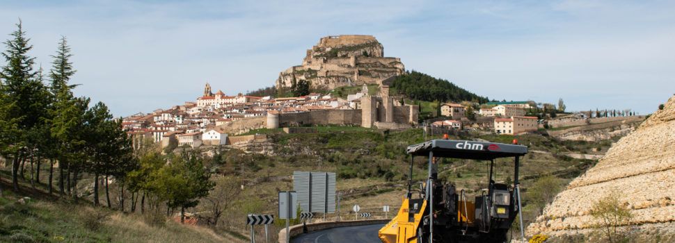 Reprenen el reasfaltat de l’N-232 entre Morella i Torremiró