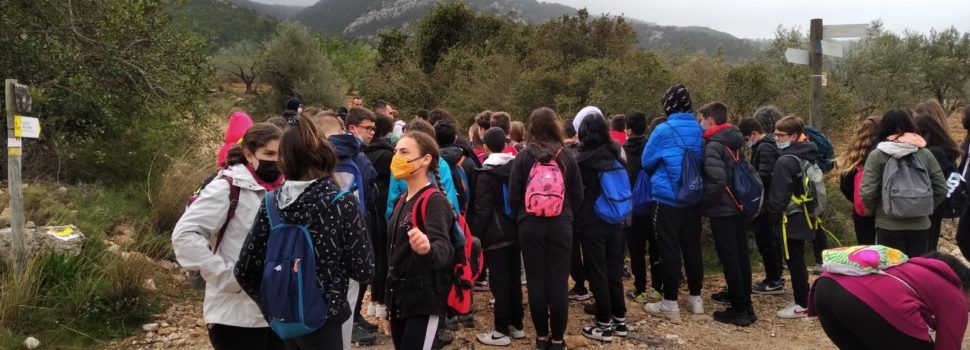 Eixida senderista a la Serra d’Irta amb l’alumnat de 1r ESO de l’IES Leopoldo Querol