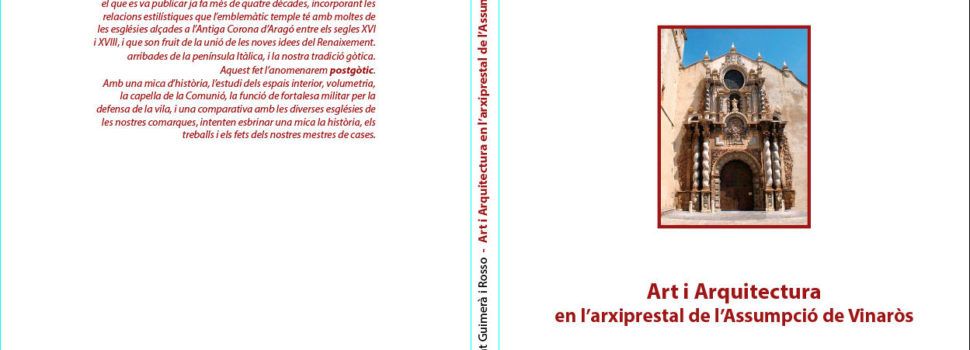 Nou llibre de Joaquim Vicent Guimerà, dedicat ara a l’Arxiprestal de Vinaròs