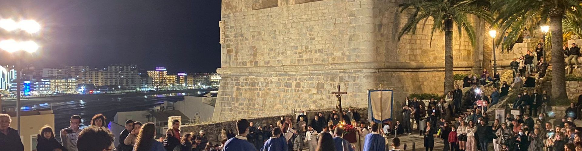 Peñíscola recupera la procesión del Jueves Santo por las calles empedradas de su ciudadela