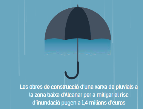 La reparació dels desperfectes produïts pels aiguats de l’1-S a Alcanar comporten una inversió d’almenys 3 milions d’euros