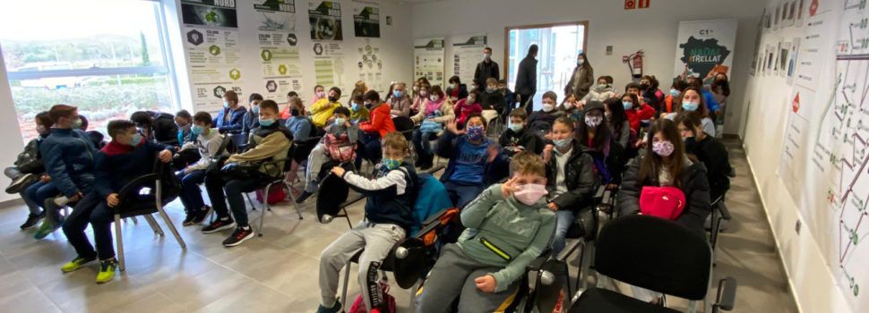Els escolars de Vinaròs coneixen la planta de residus BIONORD