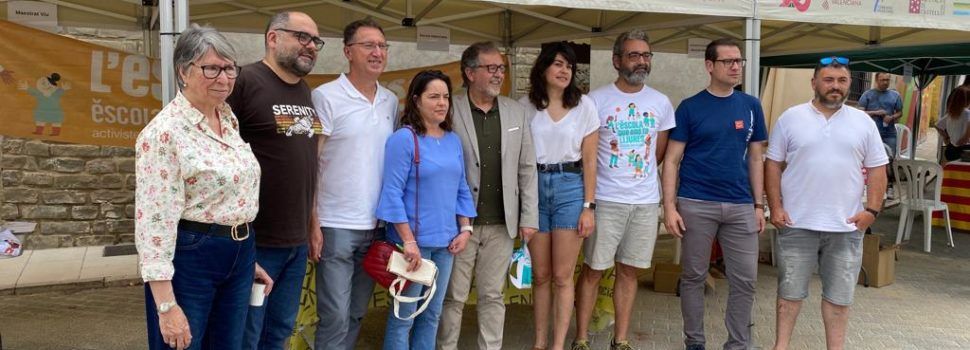 José Martí defensa en Cinctorres “l’escola pública i en valencià” amb motiu de la 14a Festa per la Llengua