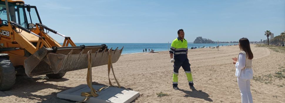 Peníscola última l’adequació de les seues platges per a la temporada de bany