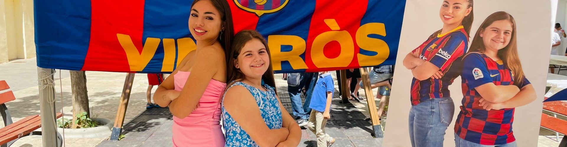 Presentació de les dames de la Penya Barça de Vinaròs