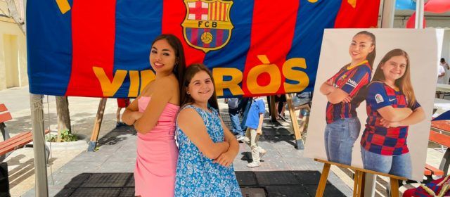 Presentació de les dames de la Penya Barça de Vinaròs