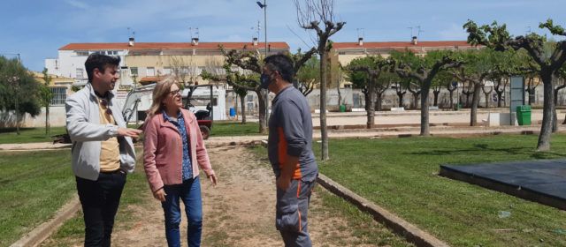 Benicarló adequa el parc de la Petanca i renova el reg i la il·luminació