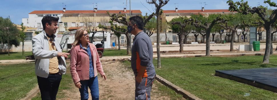 Benicarló adequa el parc de la Petanca i renova el reg i la il·luminació