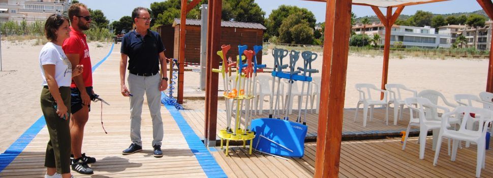 Obren els punts de platja accessible de Carregador i Romana a Alcossebre