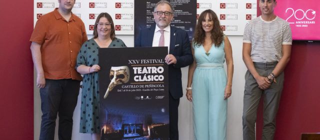 La Diputació de Castelló impulsa un cartell de gran nivell per al Teatre Clàssic del Castell de Peníscola pel seu 25 aniversari